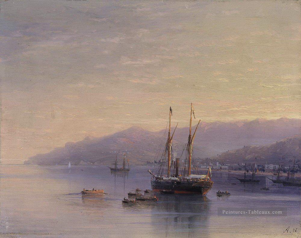 Ivan Aivazovsky la baie d’yalta Paysage marin Peintures à l'huile